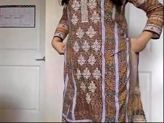 Desi Girl Stripping Her Salwar Kameez To Nude And