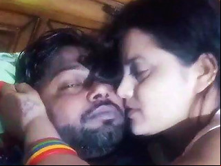 Desi Couple Romance And Kissing